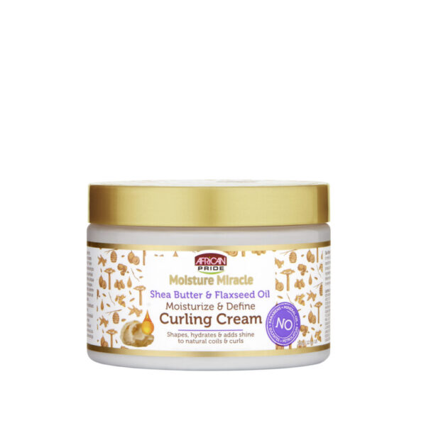 SHEA BUTTER & FLAXSEED OIL CURLING CREAM, 12OZ