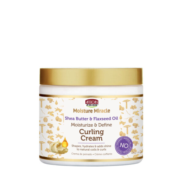 SHEA BUTTER & FLAXSEED OIL CURLING CREAM, 15 OZ
