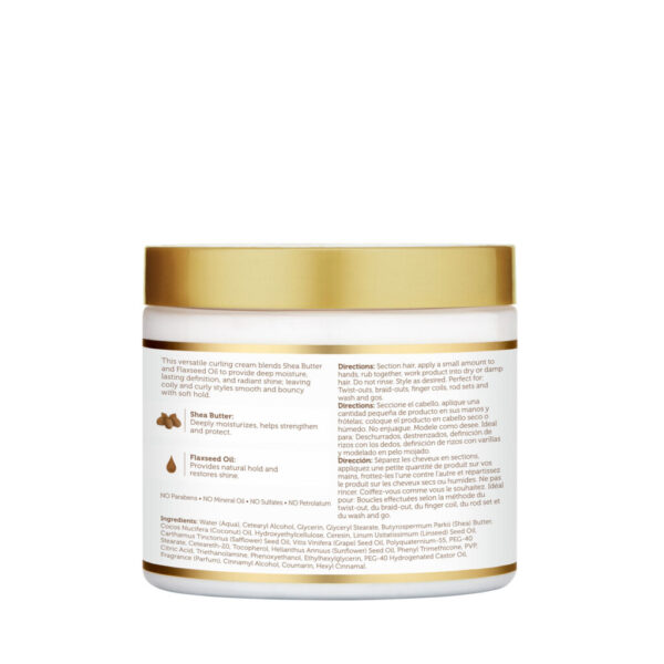 SHEA BUTTER & FLAXSEED OIL CURLING CREAM, 15 OZ