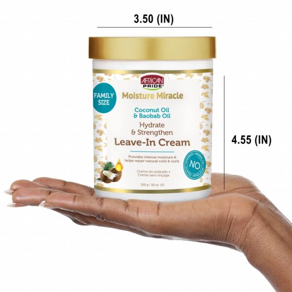 COCONUT OIL & BAOBAB OIL LEAVE-IN CREAM, 18OZ