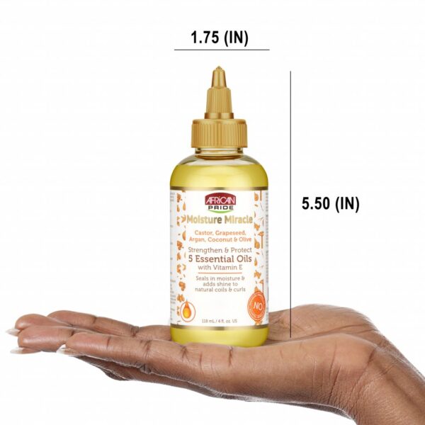 CASTOR, GRAPESEED, ARGAN, COCONUT & OLIVE 5 ESSENTIAL OILS, 4OZ