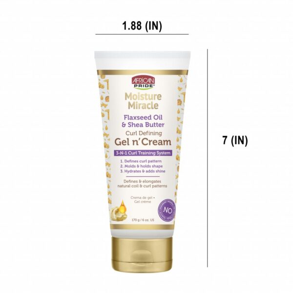 FLAXSEED OIL & SHEA BUTTER GEL N’ CREAM, 6OZ