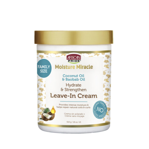 COCONUT OIL & BAOBAB OIL LEAVE-IN CREAM, 18OZ