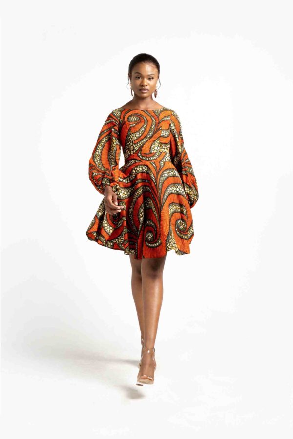NURU AFRICAN PRINT WOMEN'S DRESS