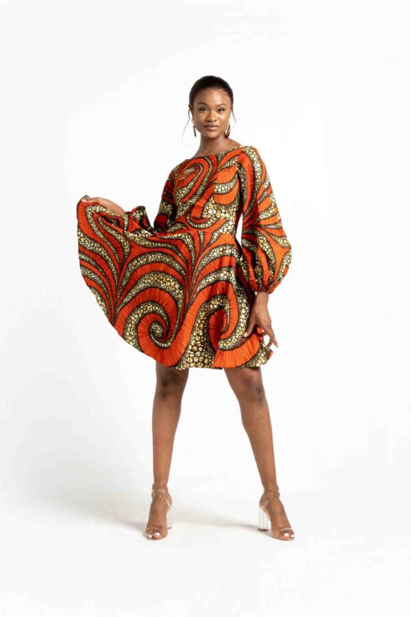 NURU AFRICAN PRINT WOMEN'S DRESS