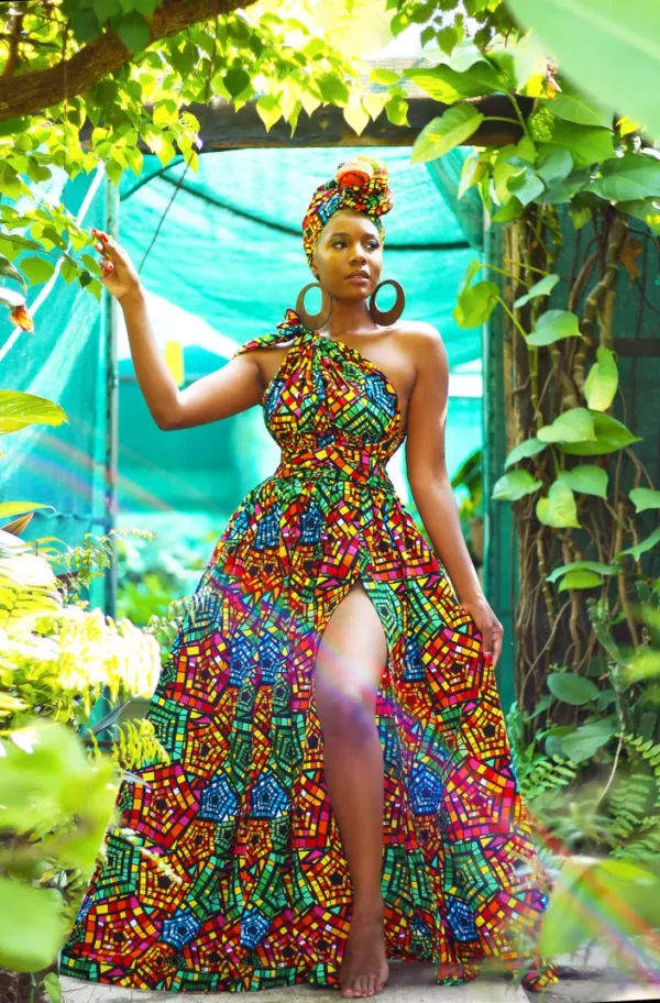 African Print Infinity Dress Belle