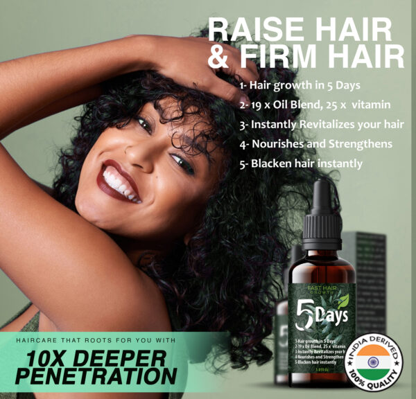 5 Days Fast Hair Growth Oil | Firm Hair