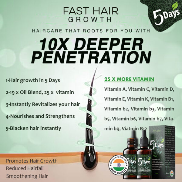 5 Days Fast Hair Growth Oil | 10 X Deeper Penetrationnnnnnnnnnnnnnnn