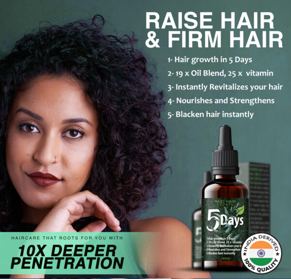 5 Days Fast Hair Growth Oil | 10 X Deeper Penetrationnnnnnnnnnn