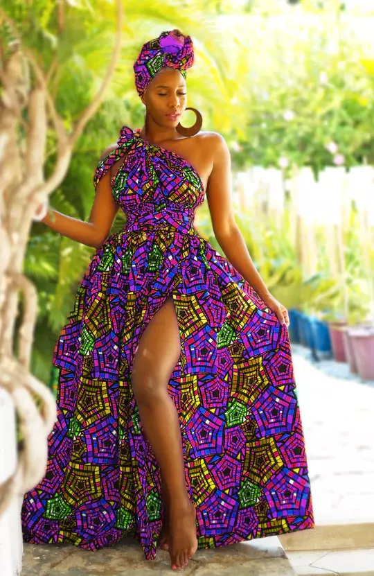 African Print Infinity Dress Belle