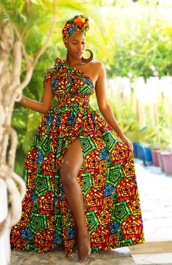 African Print Infinity Dress Belle