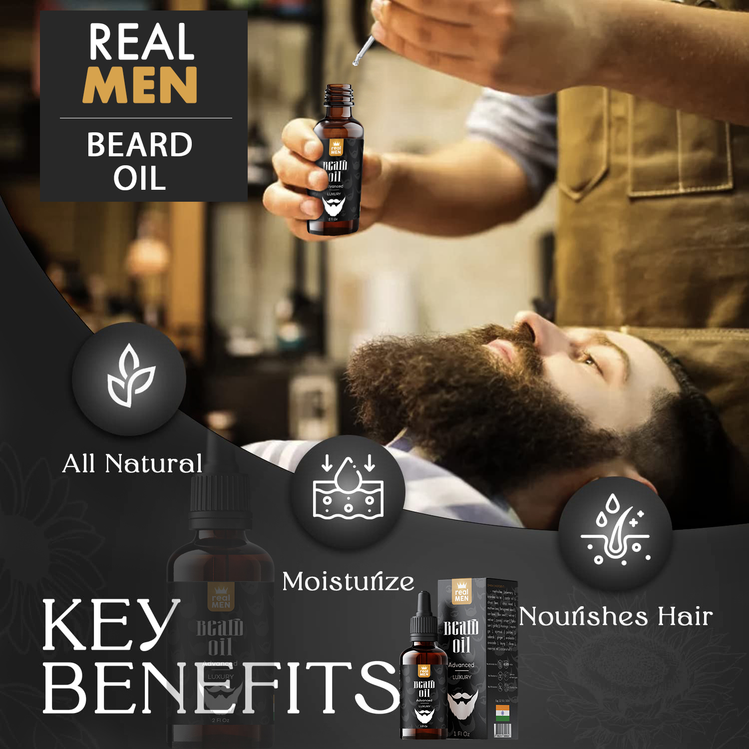 Real Men Beard Oil Advanced Luxury | Oillllllllll