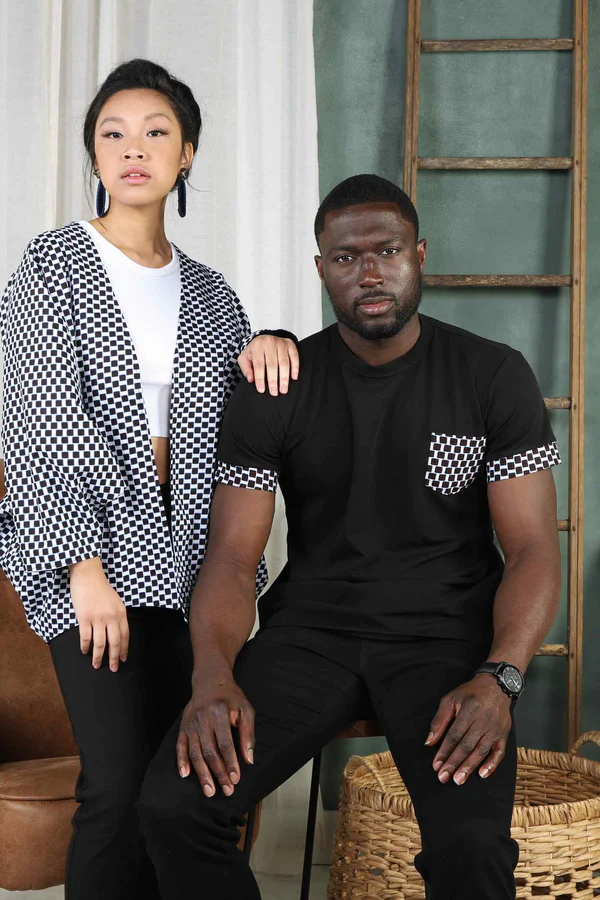 KEITAH AFRICAN PRINT SHORT SLEEVE UNISEX ADULTS' SHIRT