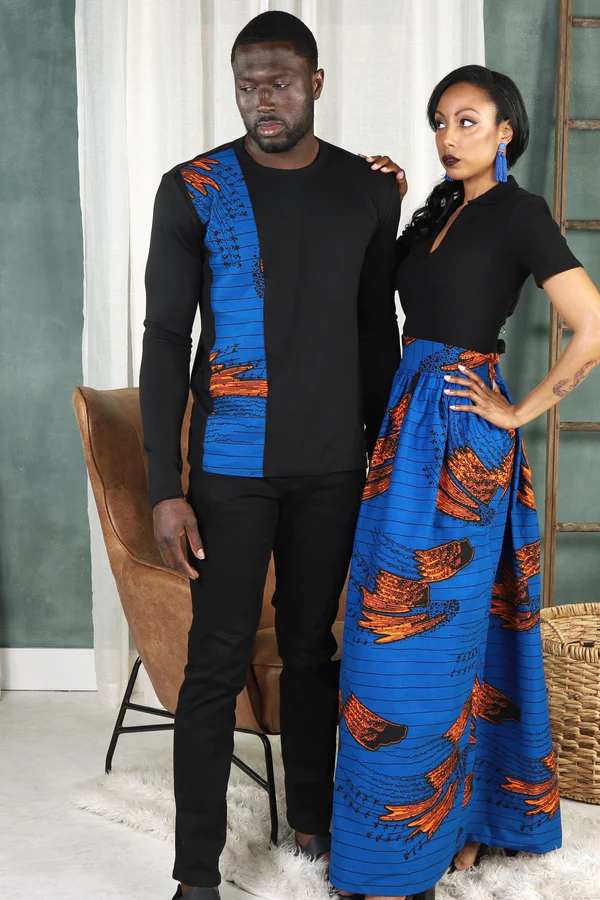 FATAYE AFRICAN PRINT LONG SLEEVE UNISEX ADULTS' SHIRT