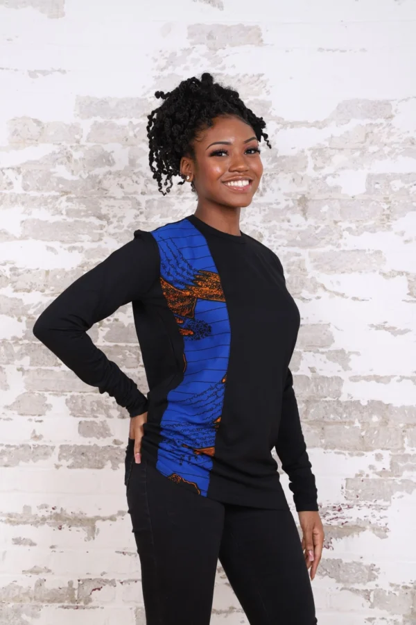 FATAYE AFRICAN PRINT LONG SLEEVE UNISEX ADULTS' SHIRT
