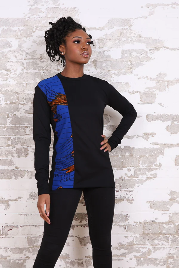 FATAYE AFRICAN PRINT LONG SLEEVE UNISEX ADULTS' SHIRT